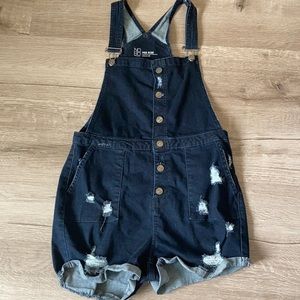 Blue overalls
